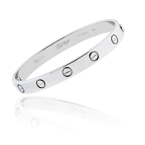 platinum cartier love bracelet|cartier silver love bracelet price.